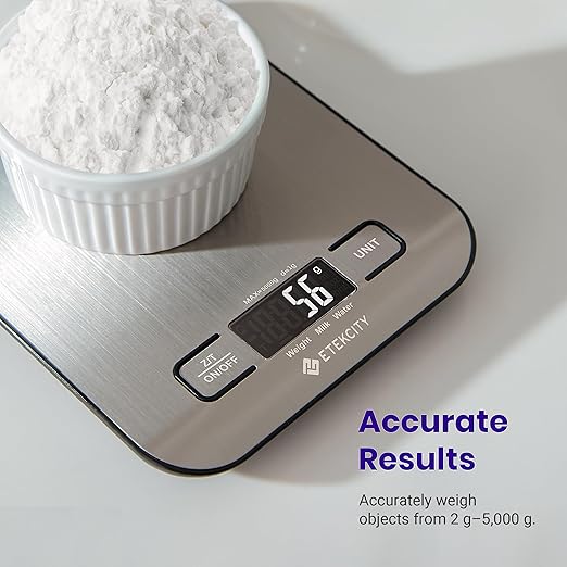 Etekcity Food Kitchen Scale, Digital Grams and Ounces, 11lb | Tare function - Image 2