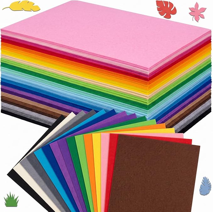 Ctosree 150 Pcs Pack Foam Sheets Crafts 8.5 x 5.5 Inch EVA Foam Paper Assorted by Ctosree