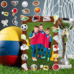 300Pcs Sports Foam Stickers, Self-Adhesive Sport Balls Stickers Basketball - Image 4