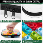 YQBRAO 3-Pack Large Clear Hard Shell Zipper Case, 1.2mm Rigid Toy & Cosmetic - Image 5