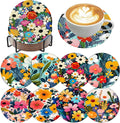 8 Pack Diamond Art Coasters, Wildflowers Diamond Painting Coasters Kits | by Zythron