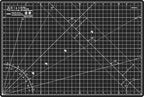 Elan Cutting Mat A3 Black & Taupe, Self Healing Cutting Mat 12x18 Inch by Elan