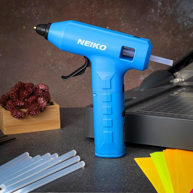 NEIKO 10582A Cordless Glue Gun, 20W Rechargeable Hot Glue Gun, 20 Glue Sticks - Image 7