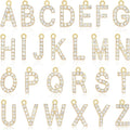 SANNIX 26Pcs Letter Charms, Full Rhinestone Letter Charms by SANNIX