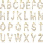 SANNIX 26Pcs Letter Charms, Full Rhinestone Letter Charms by SANNIX