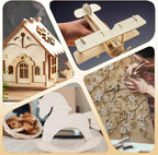 12PCS Balsa Wood Sheet, 2mm 4x8in and 4x4in Thin Unfinished Wood Boards Plywood - Image 4