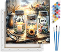 Framed Paint by Numbers Kit for Adults Beginner & Kids Ages 8-12, Love Wishing by Yezavesu