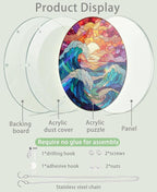 Acrylic Puzzle Suncatcher, Faux Stained Glass Sea Sun Catcher - Image 6
