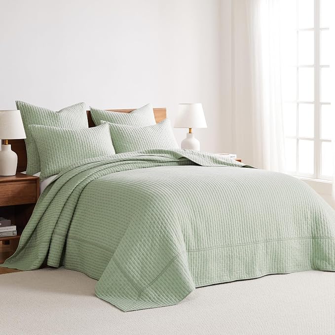 Levtex Home Cross Stitch Reversible Full Bedspread Set - Image 2