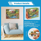 300 Piece Jigsaw Puzzle for Adults, Floral Countryside Jigsaw Puzzle, - Image 6