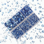 4000Pcs Mixed Size Hot Fix Round Crystals Gems Glass Stones Hotfix Flat Back - Image 5