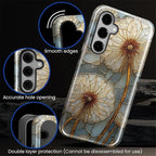 for Samsung Galaxy S24 FE Case, Dandelion Stained Glass Pattern Glossy 2 in 1 - Image 5