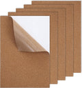 5 Pack Adhesive Cork Sheet, 1mm Thin Adhesive Cork Board Rectangle Cork Sticker by Unknown