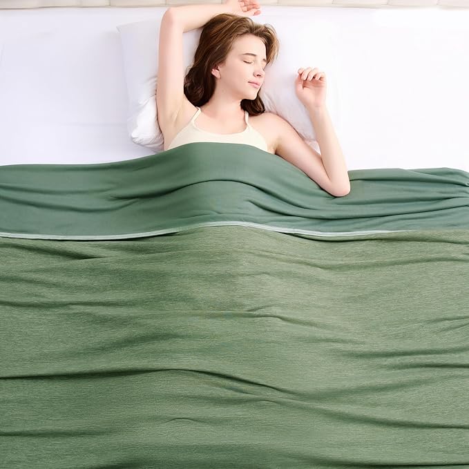 Topcee Cooling Blanket for Night Sweats Absorbs Heat to Keep Adults, Children by Topcee%E2%80%94ForYourGoodSleep