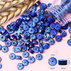 Natural Stone Heishi Beads for Necklace Making, 4 mm x 6 mm Small Flat Round - Image 6