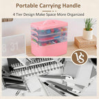 Gifhomfix 4-Layer Plastic Craft Organizers and Storage Box - Image 5