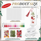 Fuyoooo 376 Pcs Pressed Flowers Bookmark Making Kit, DIY Bookmark Laminating - Image 2