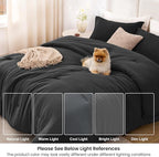 Love's cabin Black Full Comforter Set, 3-Piece Prewashed Bed Set - Image 6