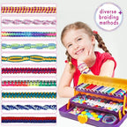 TingingYuli Friendship Bracelet Making Kit, 3-Layer Storage Box, Gift 6-12 | - Image 3