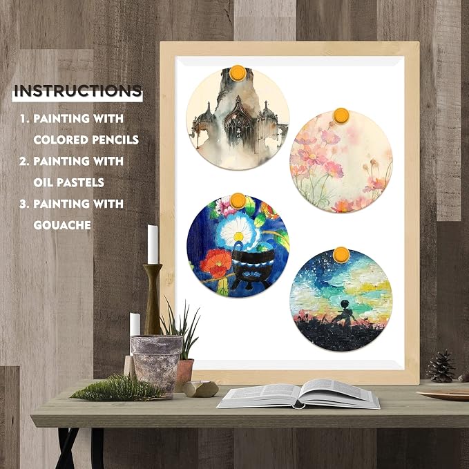 FSWCCK 100 PCS 4 Inch Wood Circles - Image 6