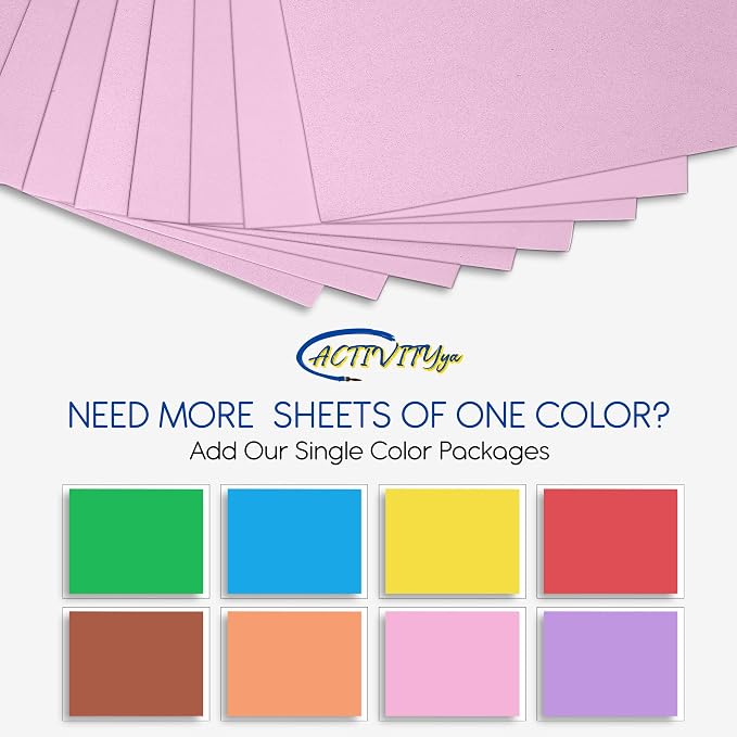 Baby Pink EVA Foam Sheets, 6 x 9 Inch, 2mm Thick – Foam Paper - Image 3