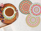 Benjenes 8 PCS Mandala Diamond Art Coasters Kits | Diamond Paintings Coasters - Image 7