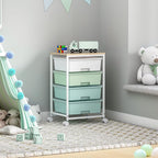 SYKIARIOL Utility Cart with 4 Drawers, Rolling Storage Cart with Drawers - Image 7