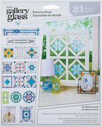 Gallery Glass Stained Glass Pattern Set, Architectural 3 Piece Pattern Set by GalleryGlass