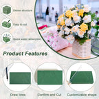 20 Pcs Floral Foam Blocks for Flower Arrangements 5.5"L x 3.1"W x 1.5"H | Green - Image 5