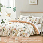 LEMIROE Botanical Cotton Comforter Queen Size - Image 2