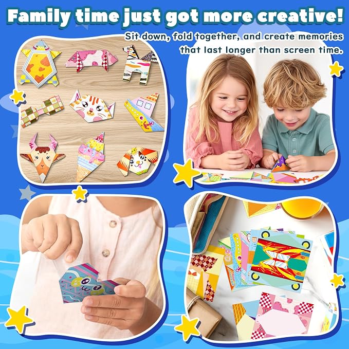 Origami Kit For Kids Ages 5-12, Includes 200 Sheets Of Origami Paper - Image 3