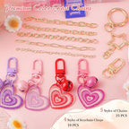 Ecoofor 458 Pcs Keychain Making Kit — Includes 19 Keychain Clips, 25 Extender - Image 2