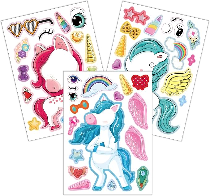 48 Sheets Create Unicorn of Dreams Stickers, Make Your Own Stickers - Image 5