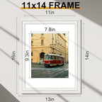 Vittanly 11x14 Picture Frames Set of 2, Ornate Vintage Photo Frame - Image 6