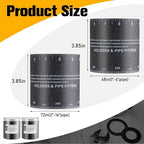 Relaxweex 2 Pack Pipe Wrap Around Flex Angle Pipe Measuring Tool - Image 2