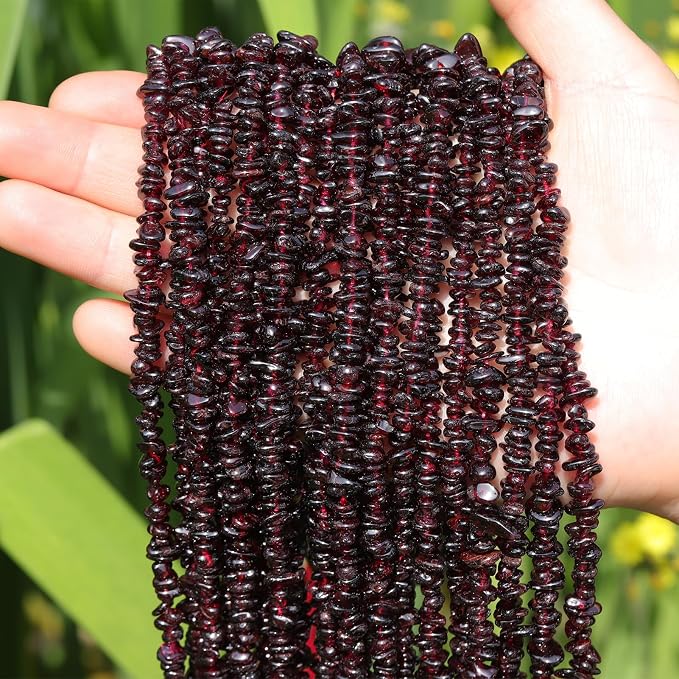 400pcs Natural Chip Stone Beads - Image 6