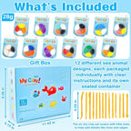 LanMa Air Dry Clay Kit for Kids, 12 Pack Sea Animal Air-Dry Art Kits - Image 2