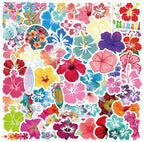 64pcs Aesthetic Hibiscus Stickers by Unknown
