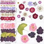 146pcs Dried Pressed Flowers for Crafts, Dried Flowers for Resin, Scrapbooking - Image 3