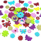 180PCS Glitter Foam Flower Stickers, Spring Theme Puffy Shapes | by IFKEGON