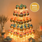 YestBuy 5 Tier Cupcake Stand for 60 Cupcakes, Birthdays and Dessert Tables - Image 2