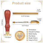 Yoption Wax Seal Kit, Eucalyptus Wax Seal Stamp, Wine Packages - Image 6