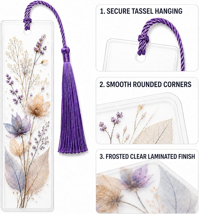 DSYIL 201 Pcs DIY Bookmark Making Kit, Blank Laminated Bookmarks to Decorate - Image 6