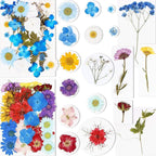 BIHRTC 100PCS Dried Pressed Leaf Flowers Natural Pressed Dry Leaves Sunflowers - Image 2