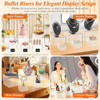 8 Pcs Clear Acrylic Buffet Risers - Image 4
