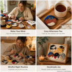 Bird Punch Needle Coaster Kit, DIY Handmade Tufted Coaster Making Set, Beginner - Image 5
