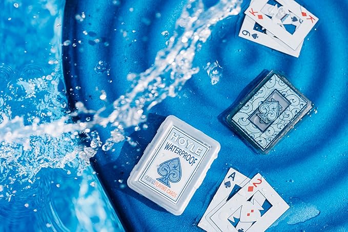 Hoyle Waterproof Clear Plastic Playing Cards 1 Deck Outdoor Pool | Flexible - Image 7
