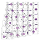 The Quilted Bear Small Quilting Ruler Bundle, 5.5" & 6.5" | 5 Square-Ruler - Image 9