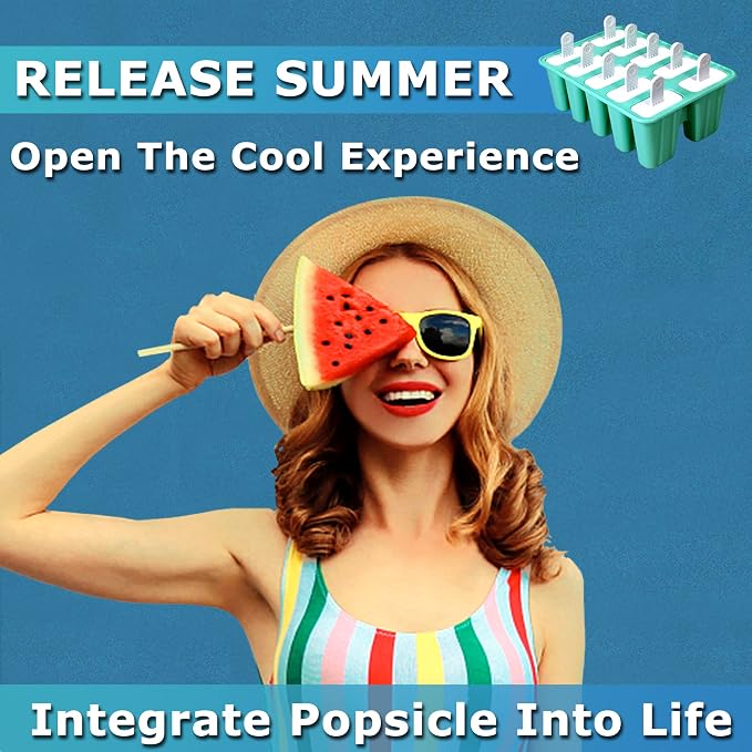 Silicone Popsicle Molds 12-cavity, DIY Ice Pop Mold - Image 2