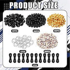 Landical 564 Pcs Football Keychain Making Kit DIY Football Bead Key Chain Craft - Image 2